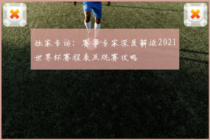 独家专访：赛事专家深度解读2021世界杯赛程表及观赛攻略